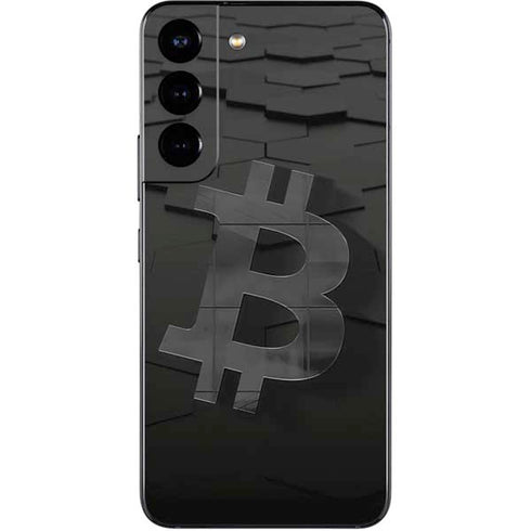 Bitcoin Textured Logo Galaxy S22 Skin